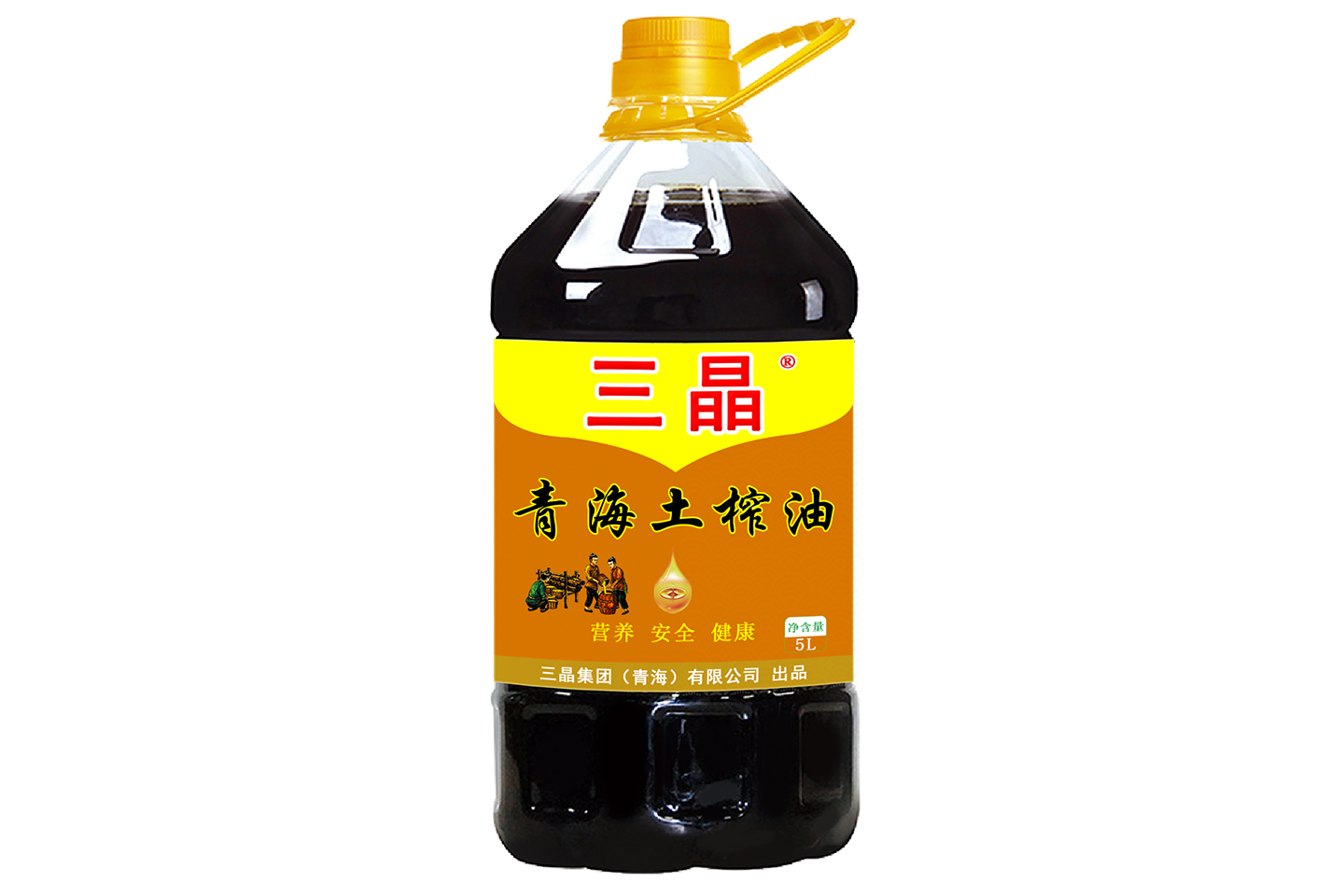 三晶土榨菜籽油 5L