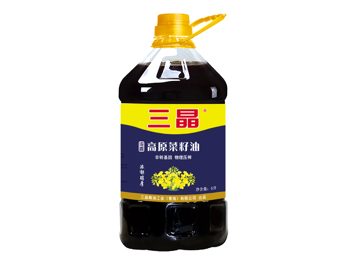 三晶浓香菜籽油 5L